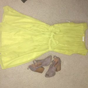 Lime green Calvin Klein dress